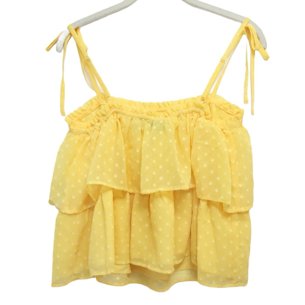 New York and Company Polka Dot Layered Top